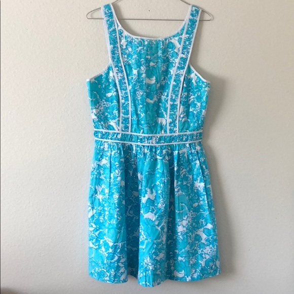 Lilly Pulitzer Dresses & Skirts - Lilly Pulitzer Blue Floral Dress